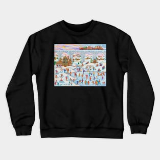 Winter Skating Party Crewneck Sweatshirt